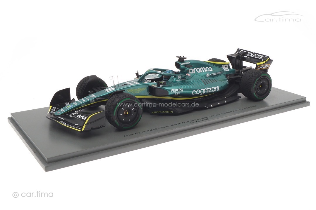 Aston Martin AMR22 GP Emilia Romagna 2022 Lance Stroll Spark 1:18 18S762