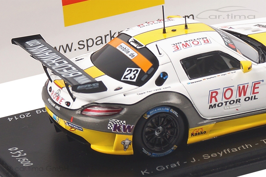 Mercedes SLS AMG GT3 24h Nürburgring 2014 Graf/Seyffarth/Jäger Spark 1:43 SG145