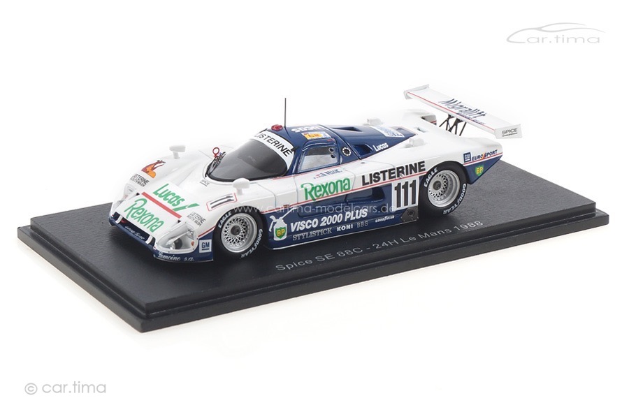 Spice 88C 24h Le Mans 1988 Bellm/de Thoisy/Spice Spark 1:43 S4766