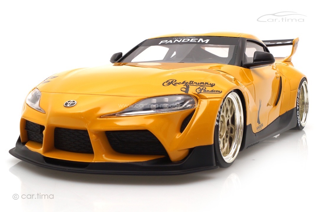 Pandem Toyota GR Supra V1.0 gelb TopSpeed 1:18 TS0357