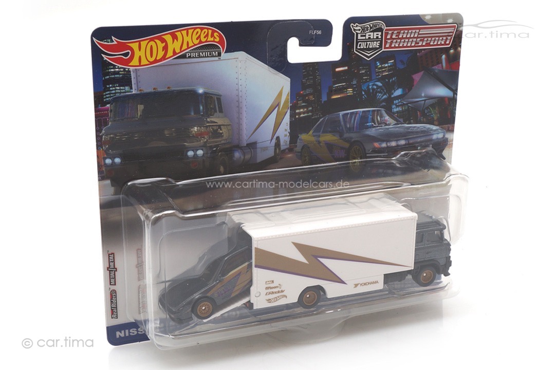 Team Transport Nissan Silvia (S13)/Sakura Sprinter #52 Real Riders Hot Wheels 1:64 FLF56-HKF41