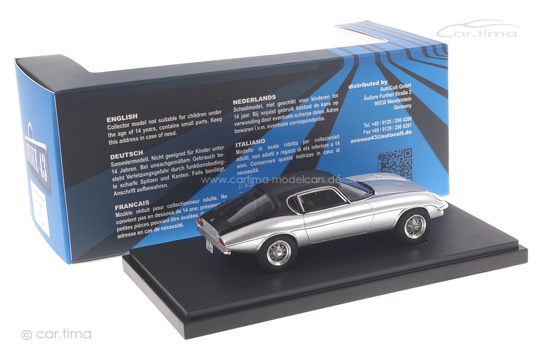 BMW Hurrican silber/schwarz Avenue43 1:43 60064