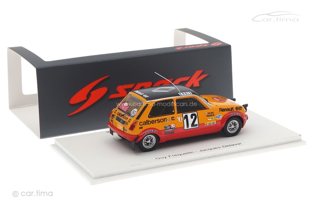 Renault 5 Alpine Gr2 Rallye Monte Carlo 1978 Fréquelin/Delaval Spark 1:43 S6035