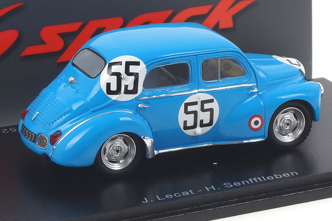 Renault 4CV 1063 24h Le Mans 1952 Lecat/Senfftleben Spark 1:43 S5226