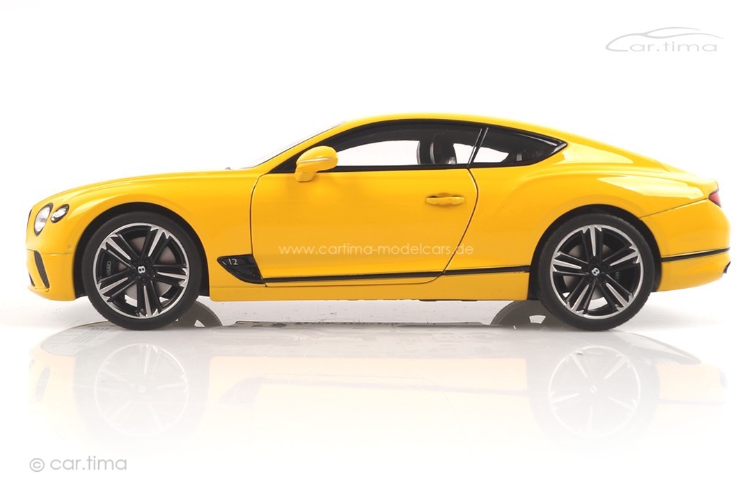 Bentley Continental GT 2018 Monaco Yellow Norev 1:18 182786
