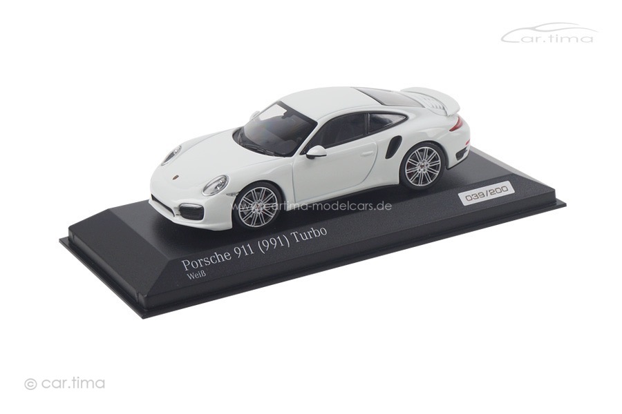 Porsche 911 (991) Turbo Weiß/Interieur schwarz Turbo Set Minichamps 1:43 CA04316058