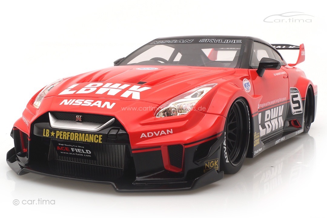 NISSAN 35GT-RR LB-Silhouette Works GT Ver.1 rot/schwarz TopSpeed 1:18 TS0354