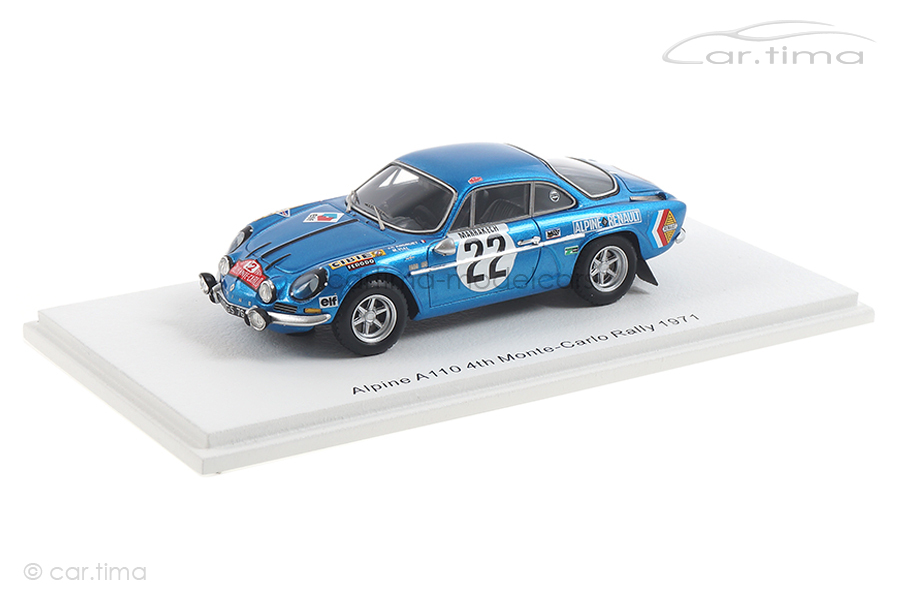 Alpine A110 Rallye Monte-Carlo 1971 Andruet/Vial Spark 1:43 S6110