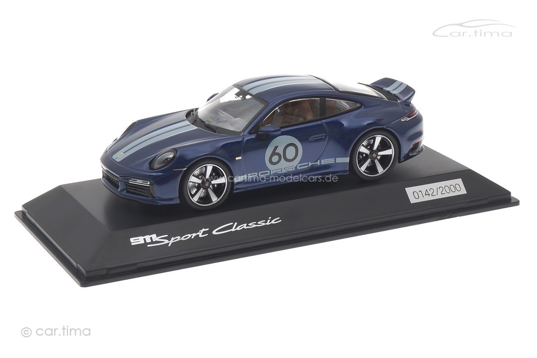 Porsche 911 (992) Sport Classic Enzianblaumet. Spark 1:43 WAP0200100PSCB