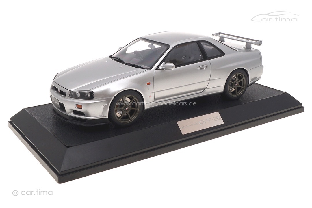 Nissan Skyline GT-R V-spec (BNR34) Sonic silver Hobby Japan 1:18 HJ1809S