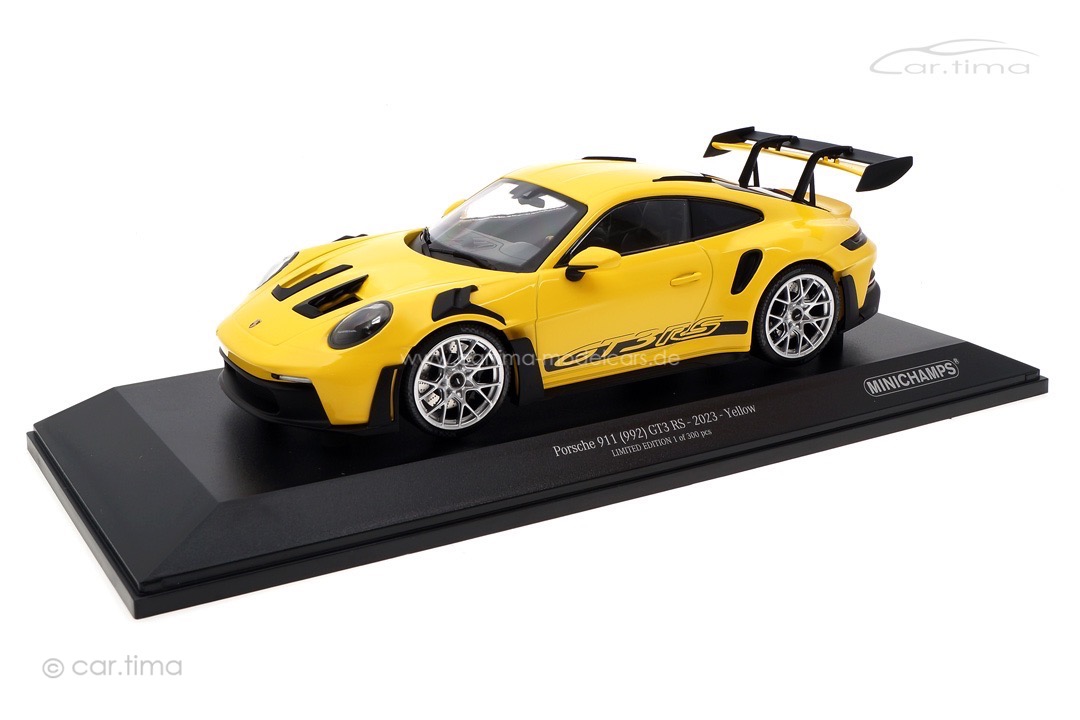 Porsche 911 (992) GT3 RS Racinggelb/Rad silber Minichamps 1:18 153062243