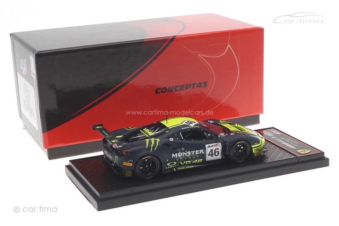 Ferrari 488 GT3 12h Gulf 2021 Marini/Uccio/Rossi BBR 1:43 BBRC258