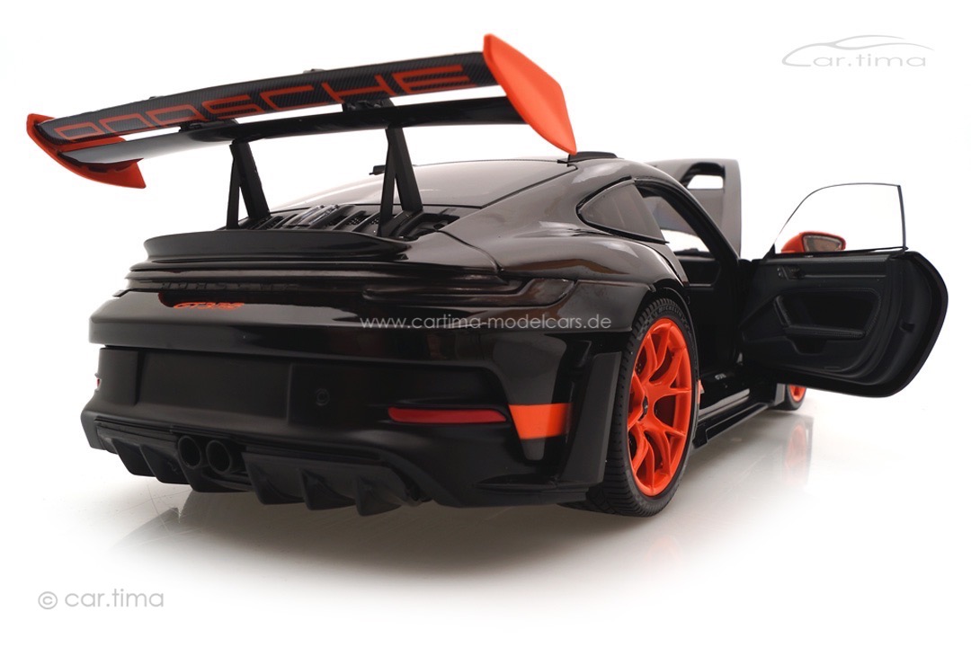 Porsche 911 (992) GT3 RS Schwarz/Rad orange Minichamps 1:18 113062030