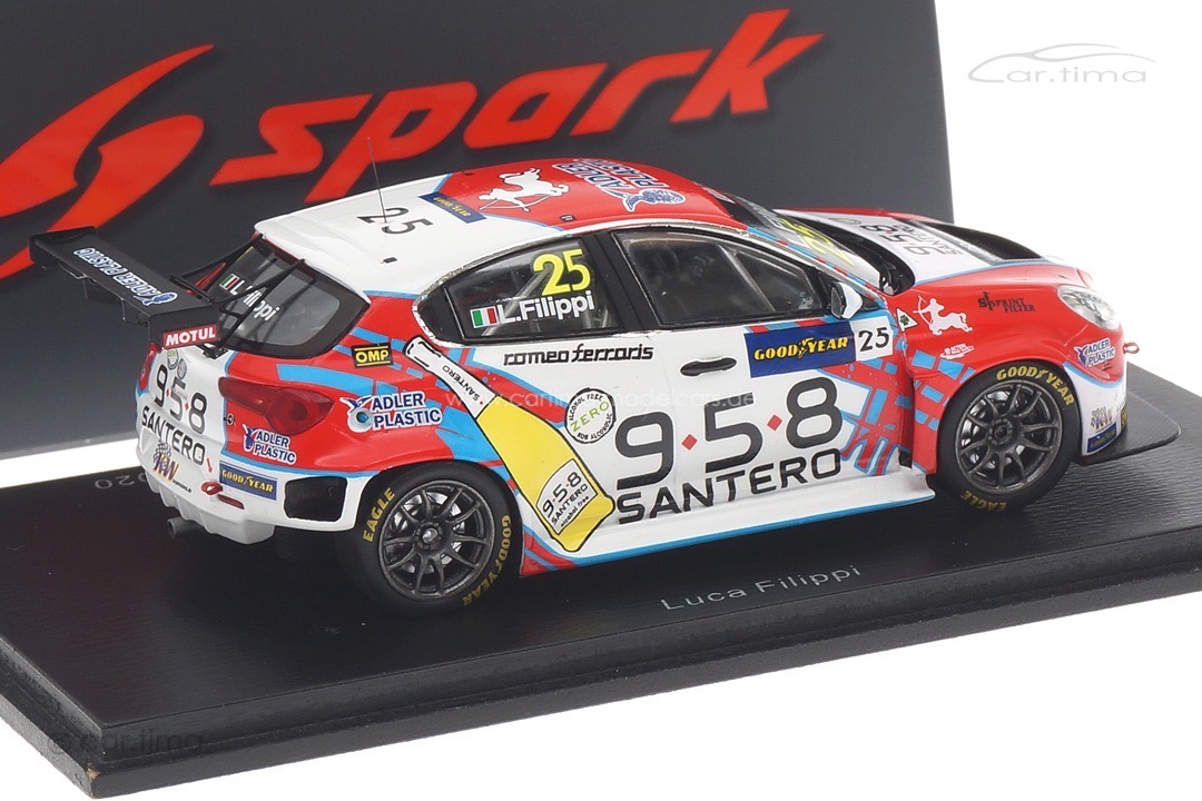 Alfa Romeo Giulietta TCR Race 2 WTCR 2020 Aragon II Luca Filippi Spark 1:43 S8972