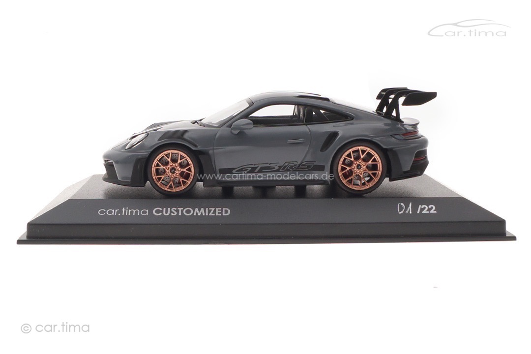 Porsche 911 (992) GT3 RS Arktikgrau/Rad Cuprum Minichamps car.tima CUSTOMIZED 1:43