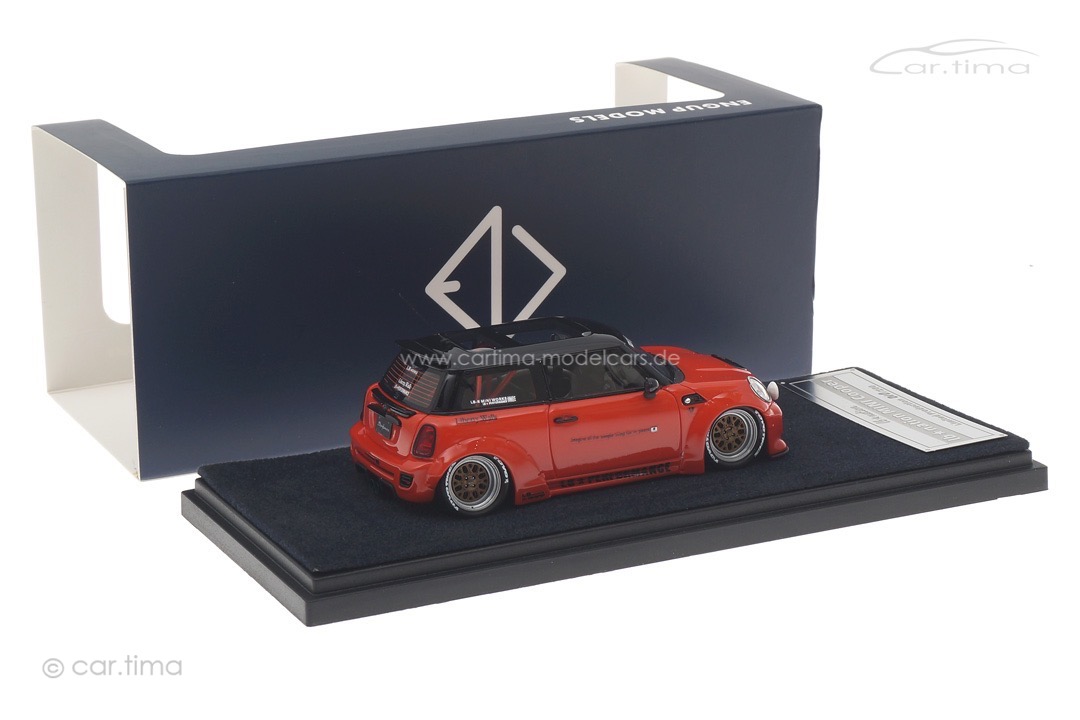 LB Nation Mini Cooper (R56) orange/schwarz Engup Models 1:43 343356-SO
