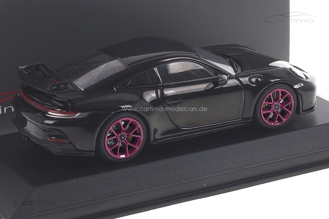 Porsche 911 (992) GT3 Tiefschwarzmet./Rad sternrubin Minichamps car.tima CUSTOMIZED 1:43