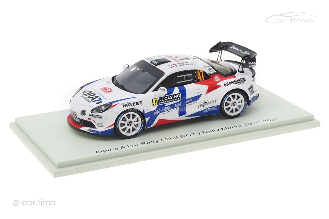 Alpine A110 Rally RGT Rallye Monte Carlo 2021 Astier/Vauclare Spark 1:43 S6581