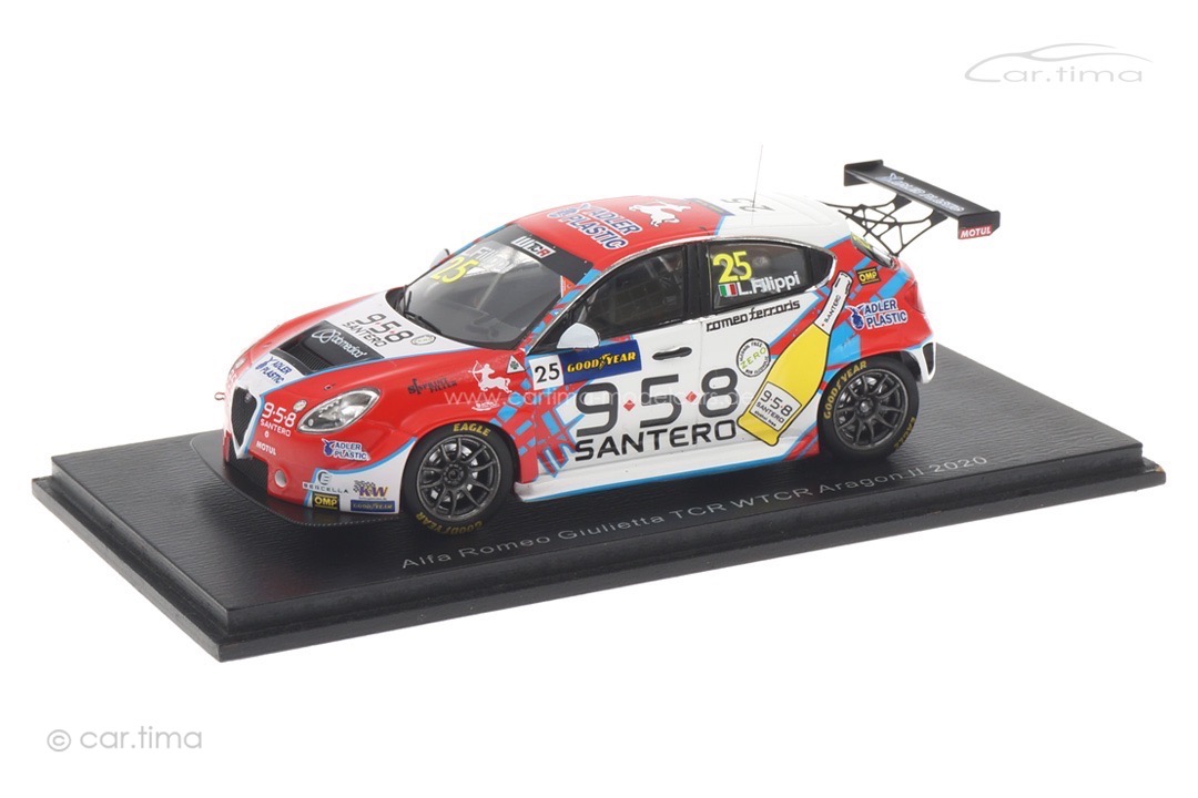 Alfa Romeo Giulietta TCR Race 2 WTCR 2020 Aragon II Luca Filippi Spark 1:43 S8972