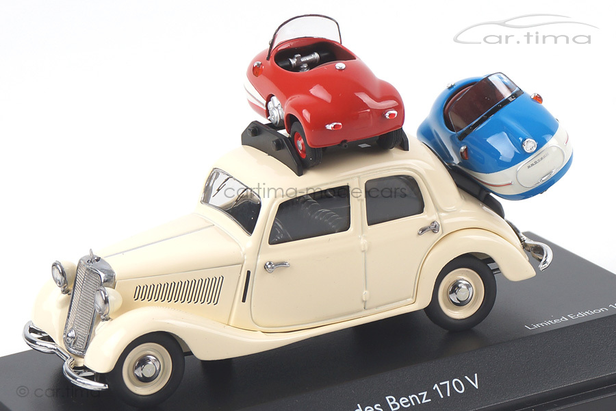 Mercedes-Benz 170V mit Brütsch Mopetta Schuco 1:43 450227000