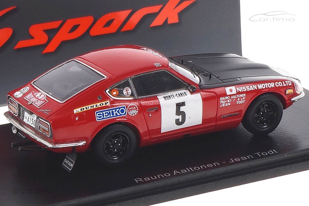 Datsun 240 Z Rallye Monte Carlo 1972 Aaltonen/Todt Spark 1:43 S6280