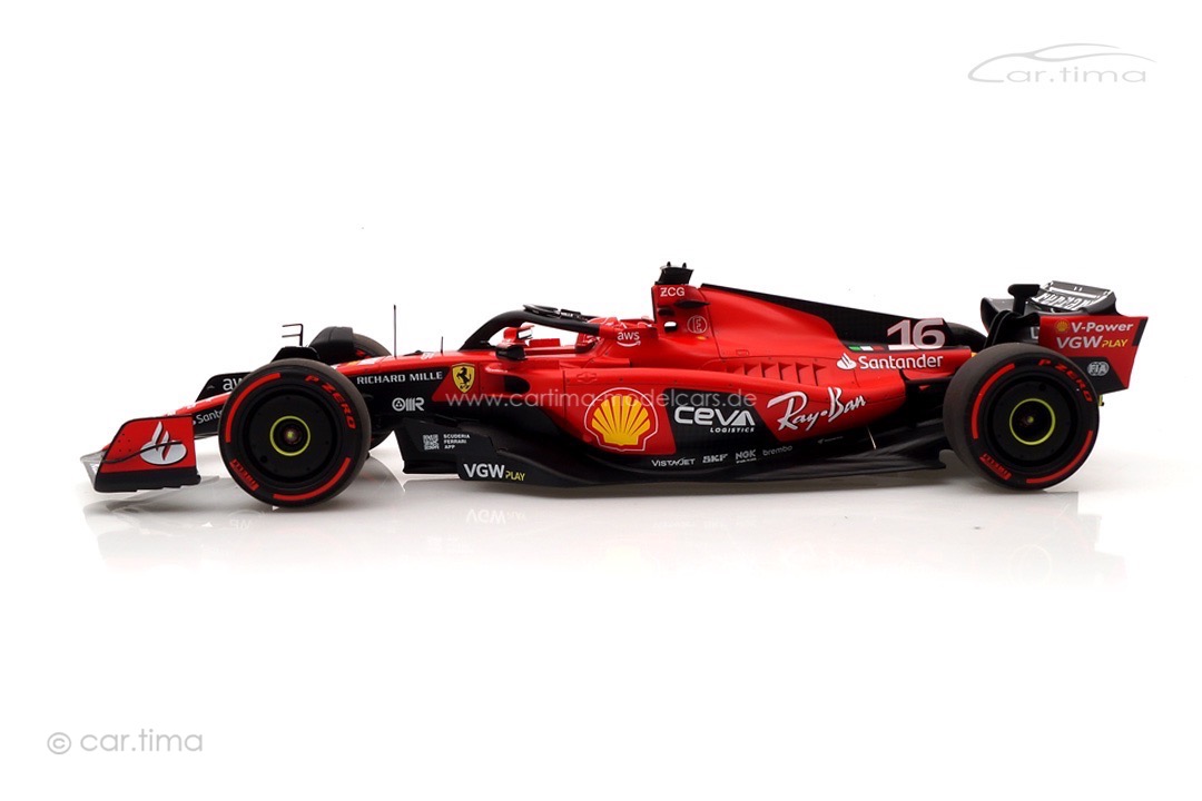 Ferrari SF-23 GP Bahrain 2023 Charles Leclerc BBR 1:18 BBR231816 Ferrari SF-23 GP Bahrain 2023 Charles Leclerc BBR 1:18 BBR231816