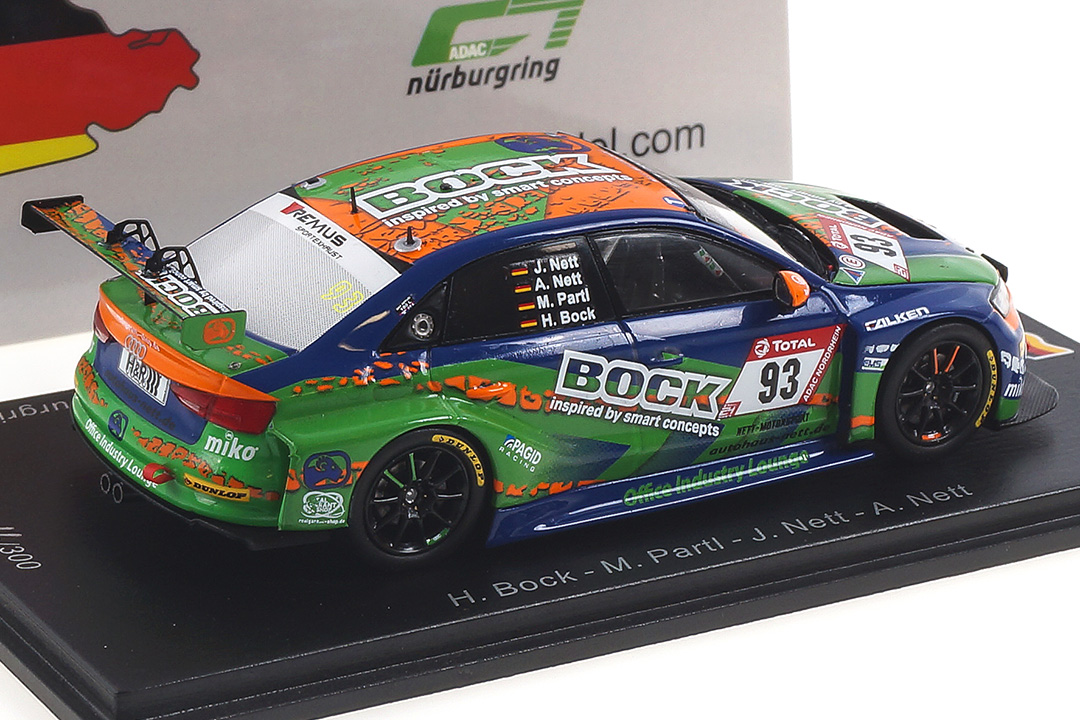 Audi RS3 24h Nürburgring 2019 Bock/Partl/Nett Spark 1:43 SG535