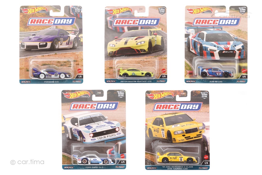 Race Day Set 2023 Premium 5 Car-Set Car Culture Hot Wheels 1:64 FPY86-977D