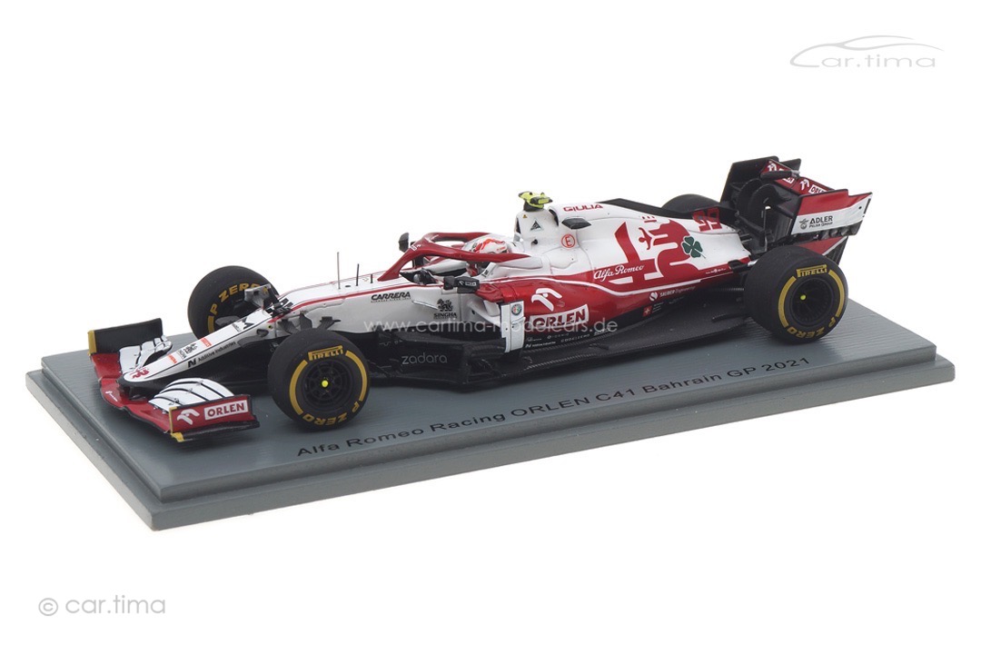 Alfa Romeo Sauber F1 GP Bahrain 2021 Antonio Giovinazzi Spark 1:43 S7663