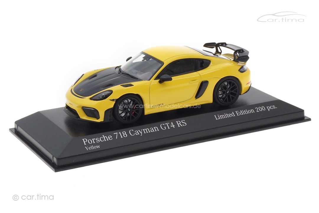 Porsche 718 Cayman GT4 RS Racinggelb/Rad schwarz Minichamps 1:43 413069712
