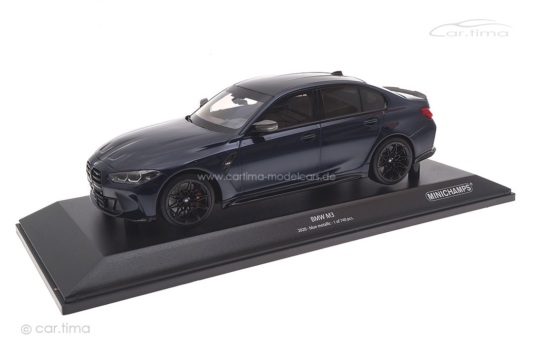 BMW M3 2020 blau met. Minichamps 1:18 155020201