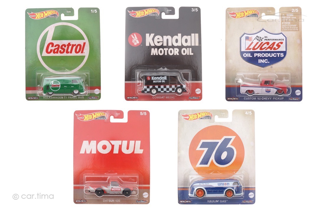 Pop Culture Vintage Oil/Gas 5 Car-set Hot Wheels 1:64 DLB45-979U