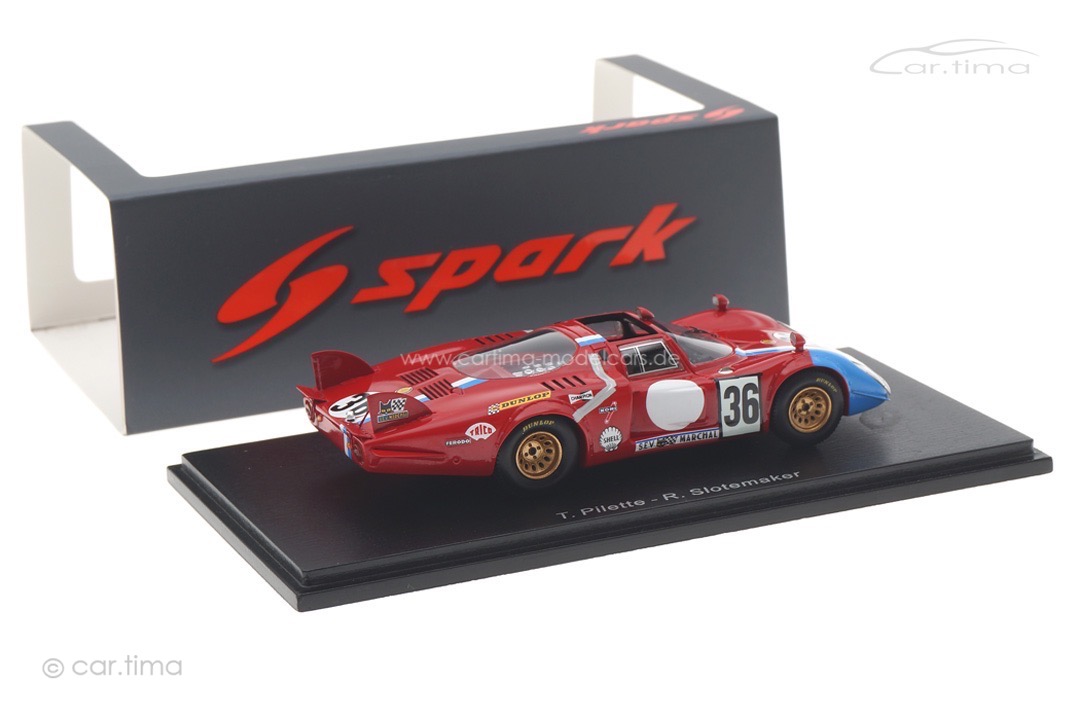 Alfa Romeo T33/2 24h Le Mans 1969 Gosselin/Bourgoignie Spark 1:43 S8800