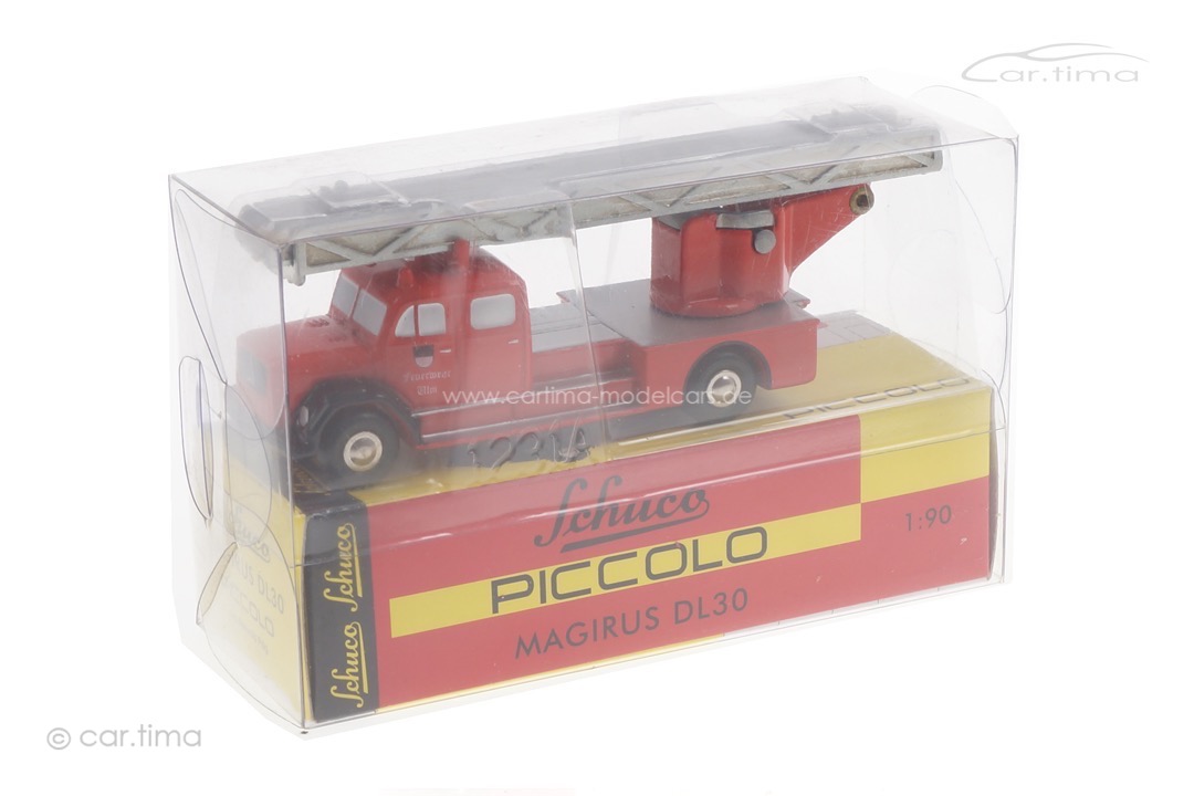 Schuco Piccolo Magirus Drehleiter DL30 Feuerwehr Schuco 1:90 01455