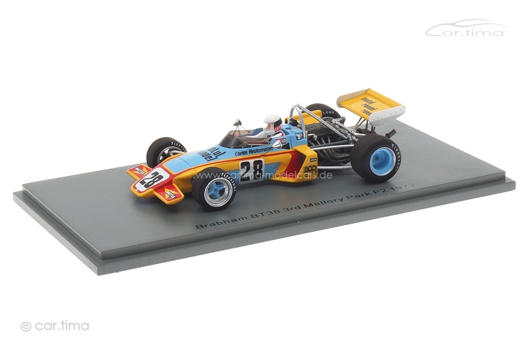 Brabham BT38 F2 Mallory Park 1972 Carlos Reutemann Spark 1:43 S7435