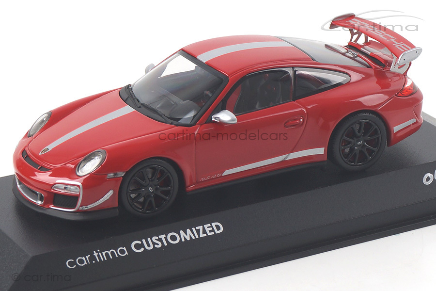 Porsche 911 (997 II) GT3 RS 4.0 Indischrot/Rad schwarz Minichamps car.tima CUSTOMIZED