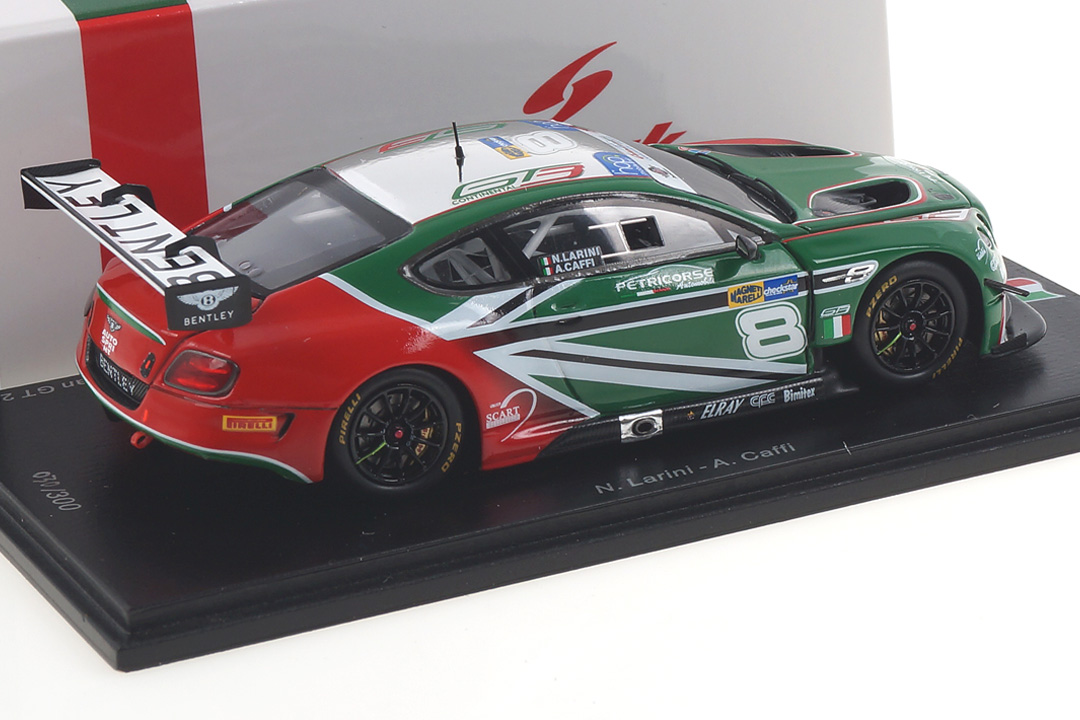Bentley Continental GT3 Italian GT 2018 Larini/Caffi Spark 1:43 SI007