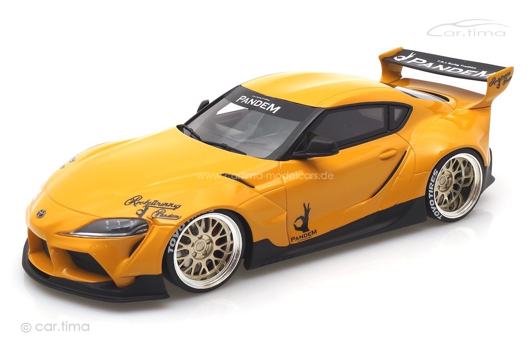 Pandem Toyota GR Supra V1.0 gelb TopSpeed 1:18 TS0357