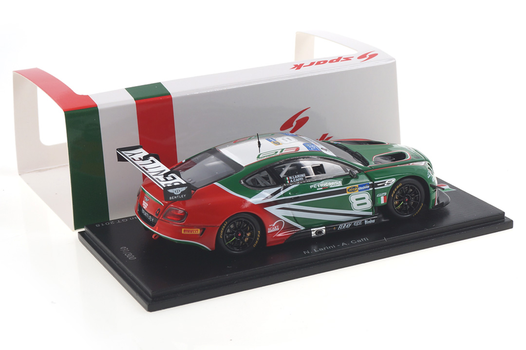 Bentley Continental GT3 Italian GT 2018 Larini/Caffi Spark 1:43 SI007