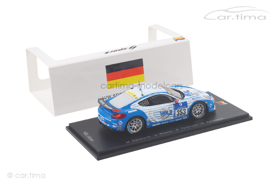 Porsche Cayman GT4 CS 24h Nürburgring 2016 Keilwerth/Wawer Spark 1:43 SG259