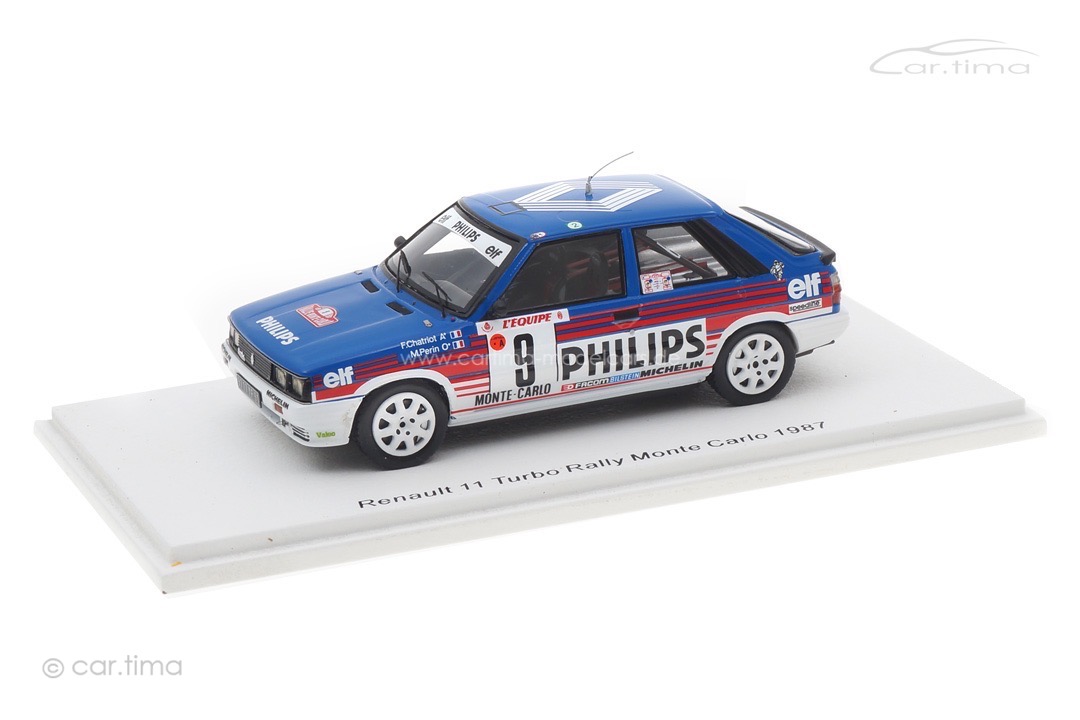 Renault 11 Turbo Rallye Monte Carlo 1987 Chatriot/Périn Spark 1:43 S5569
