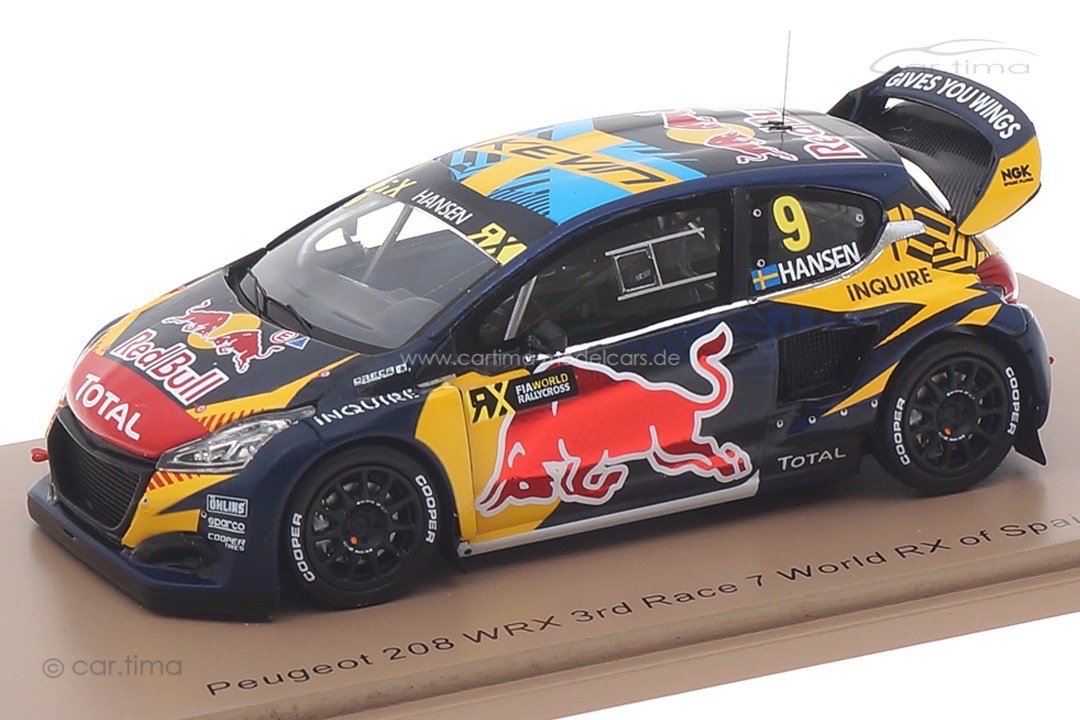 Peugeot 208 WRX World RX Spanien 2020 Kevin Hansen Spark 1:43 S7881
