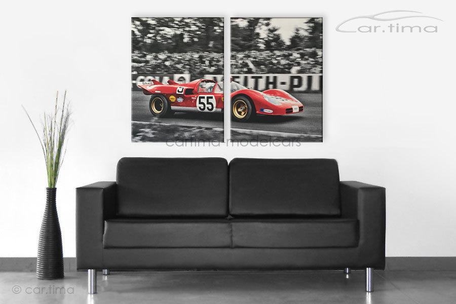 Kunstdruck auf Leinwand/Keilrahmen Ferrari 512 120x80,5 cm