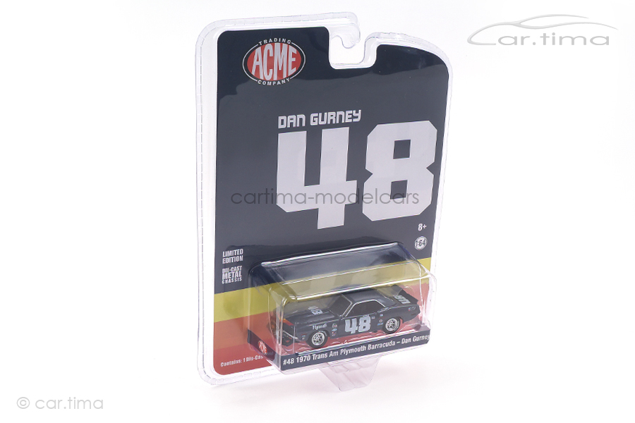 Plymouth Trans Am Barracuda 1970 Dan Gurney ACME 1:64 GL-51263