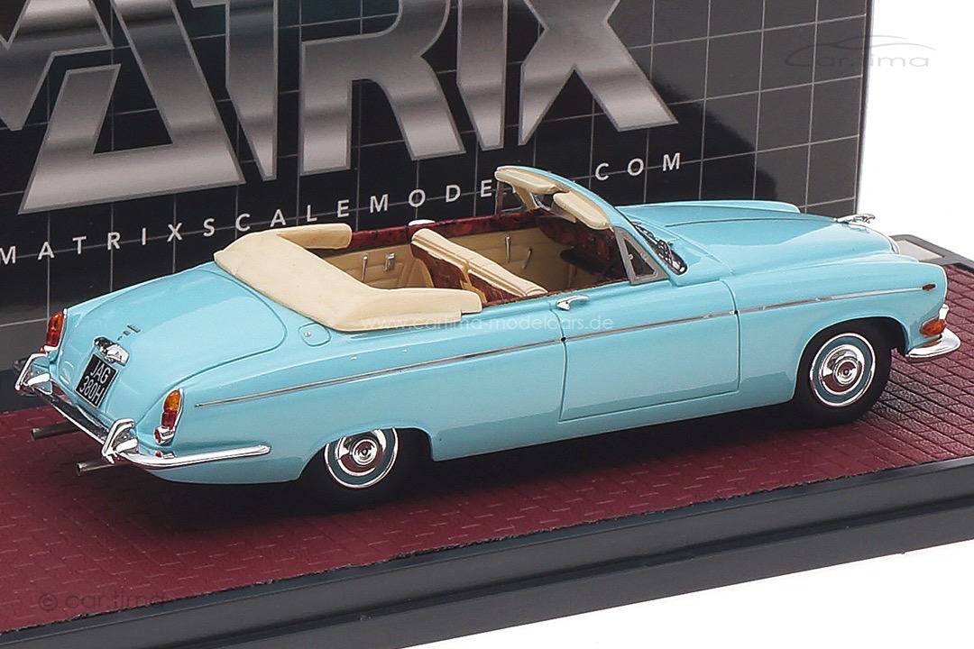 Jaguar 420G Convertible Classic Cars of Coventry 1969 blau Matrix 1:43 MX41001-191