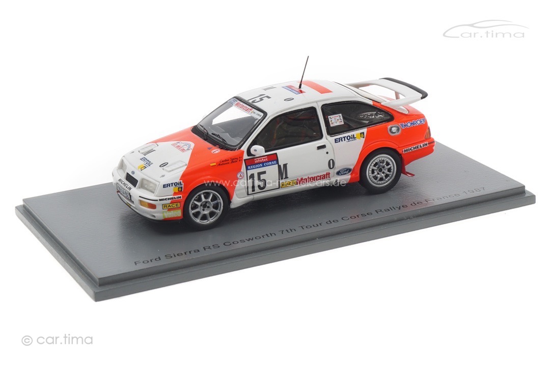 Ford Sierra RS Cosworth Tour de Corse Rallye de France 1987 Sainz/Boto Spark 1:43 S8705