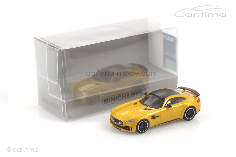 Mercedes-AMG GT-R 2017 gelb met. Minichamps 1:87 870037222