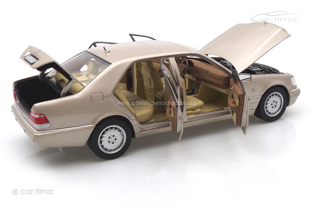 Mercedes-Benz S600 W140 1997 Rauchsilber met. Norev 1:18 183723