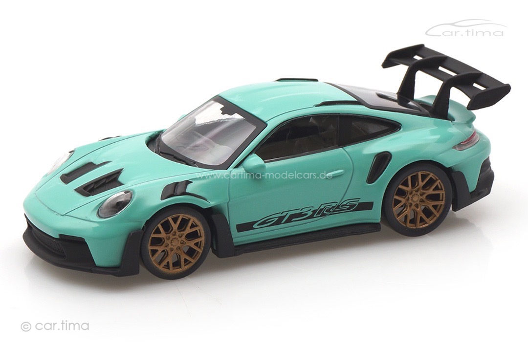 Porsche 911 (992) GT3 RS mint/Dekor schwarz Norev 1:43 750045