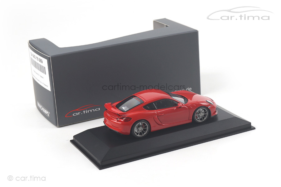 Porsche Cayman GT4 Indischrot Minichamps 1:43 CA04316069